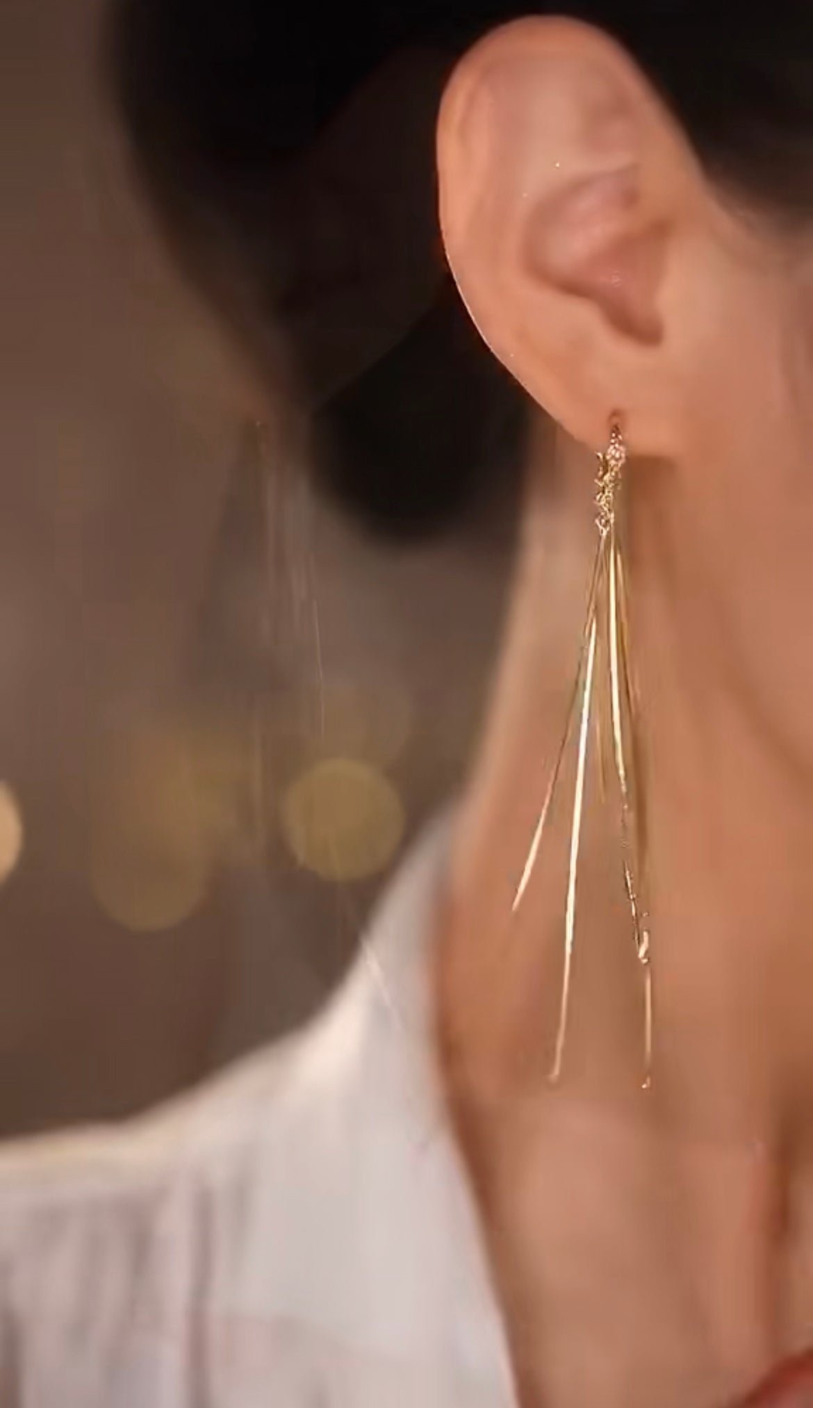 Minimalist Gold Hoop Earrings Ms03