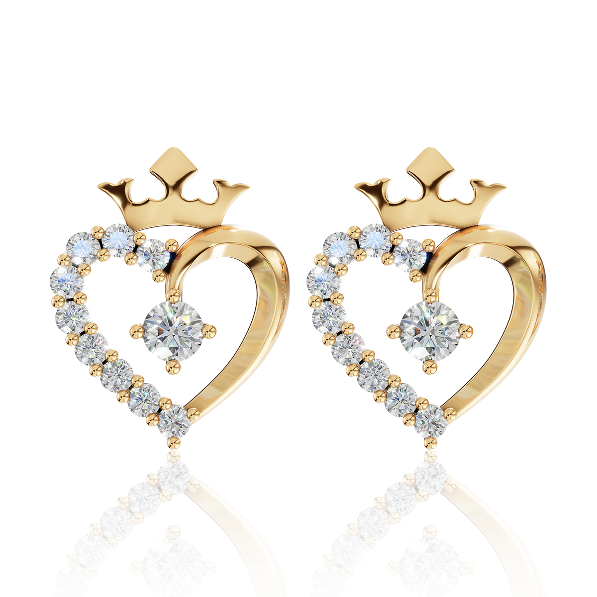 The jewelry set that enhances the energy of love and gratitude| Arlina CZ Gold Jewelry Collection (Earrings & Necklaces in 10K/14K Gold)