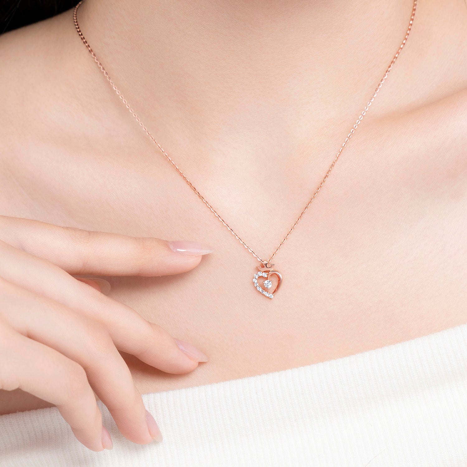 The jewelry set that enhances the energy of love and gratitude| Arlina CZ Gold Jewelry Collection (Earrings & Necklaces in 10K/14K Gold)