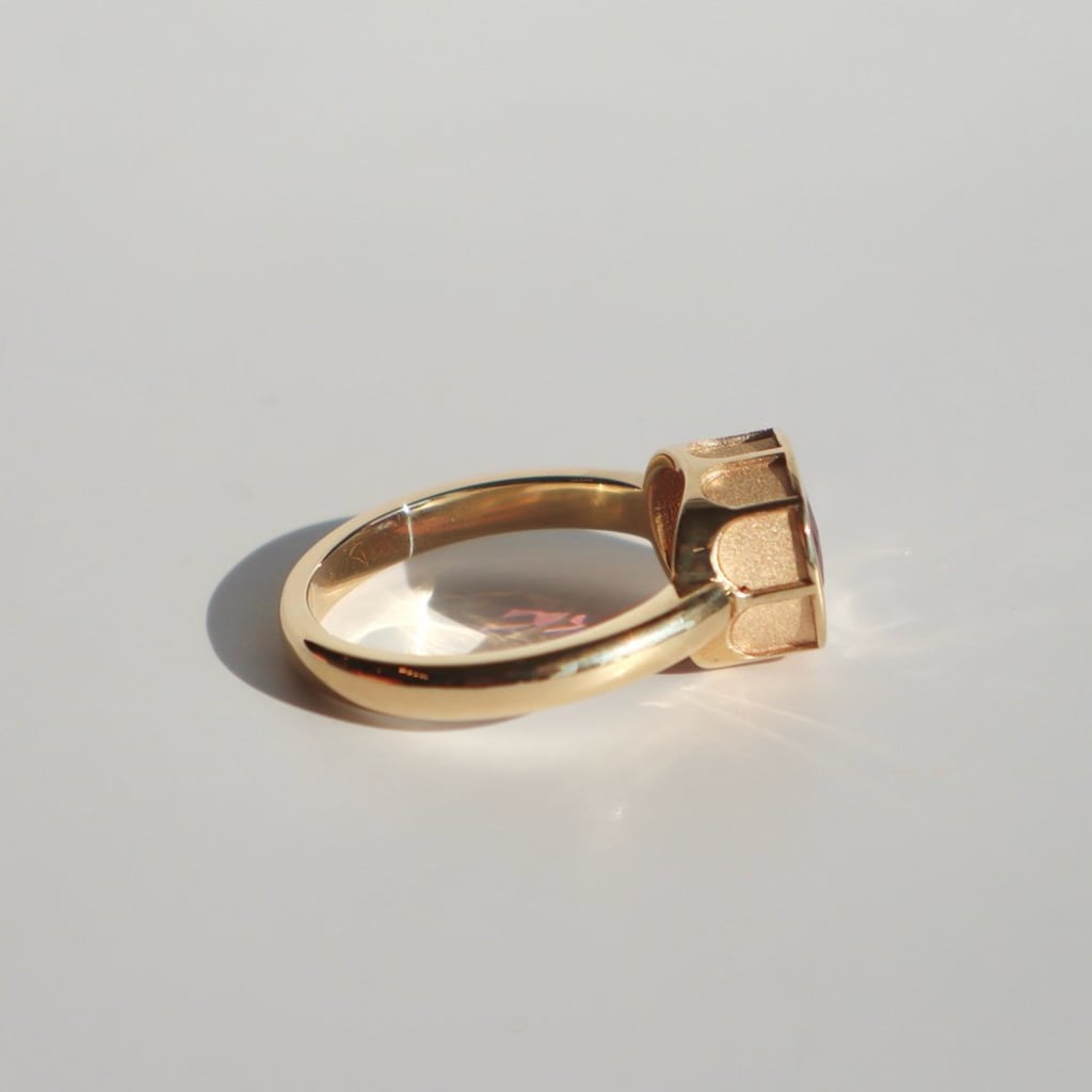 The Petal Ring: Rhodolite Garnet