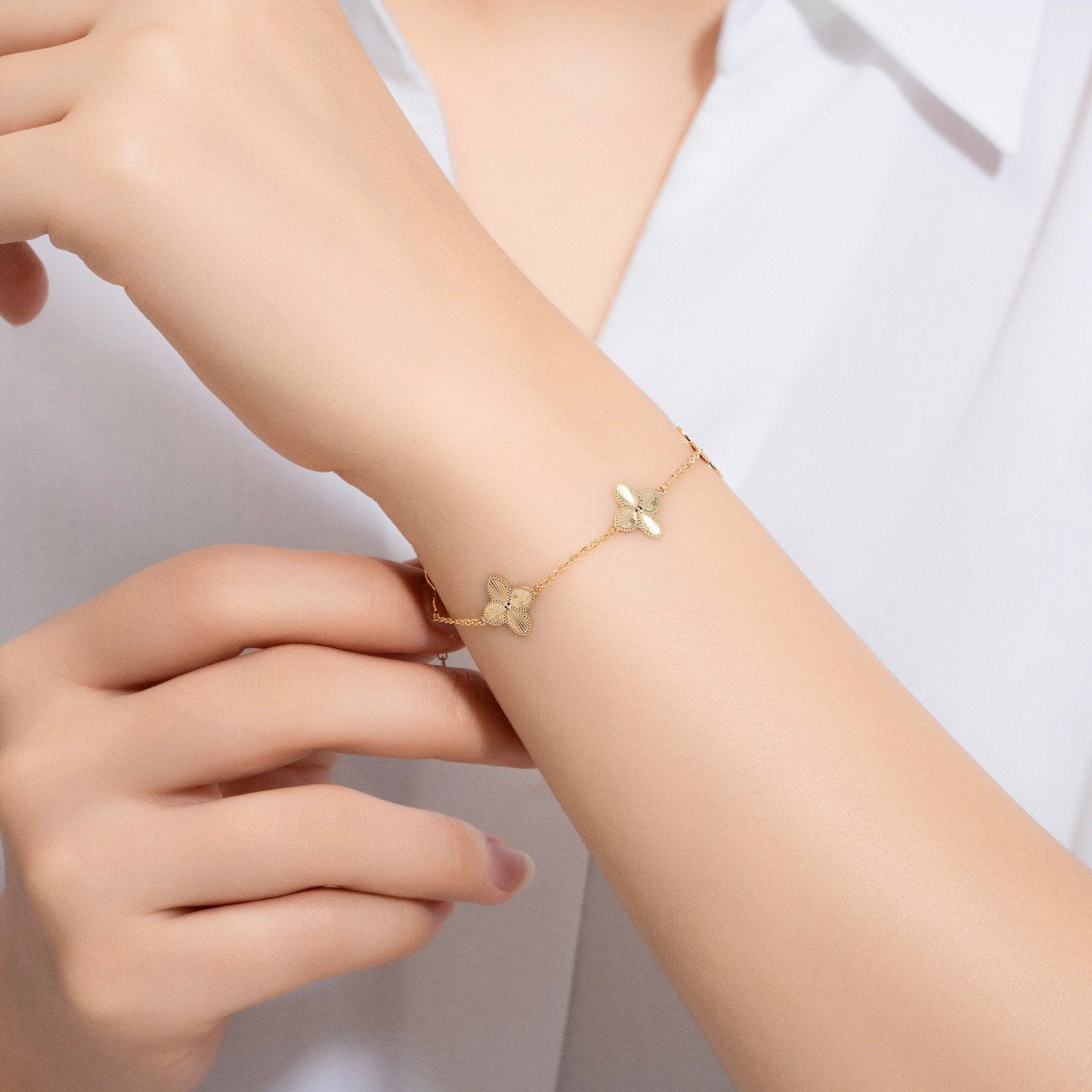 Gloria | Italian Gold Bracelet (LBZ012)